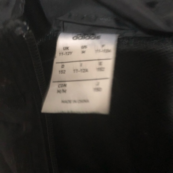 ADIDAS BLACK PUFFER HOODY JACKET BOY SIZE M - Picture 7 of 11